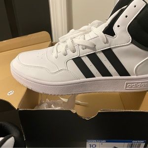 Adidas Men Size 10 US Hoops 3.0 Mid Vintage Shoes
